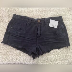 O'Neill Blue Jean Shorts Frayed Hem Casual